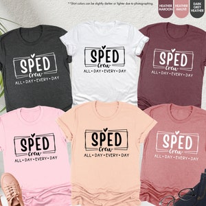 Sped Crew Shirt, Sped Teacher Shirt, Cute Teacher Gift, Back To School Teacher, Special Education Teacher Tshirt, Sped Gifts, Sped Squad Tee