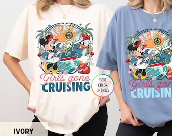 Comfort Colors® Girls Gone Cruising Shirt, Girls Trip Shirt, Vacation Cruise Trip Shirt, Matching Cruise Shirt, Besties Trip,Summer Vacation