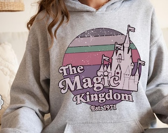 Custom Disney Castle Hoodie, Disney World Sweatshirt, Magical Kingdom Sweat, Epcot Trip Sweat, Hollywood Studios, Disneyland Vacation Hoodie