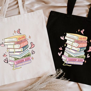 Books Tote Bag, Book Lover Bag, Cute Bookish Tote, Reading Lover, Book Reader Tote Bag, Bookworm Tote Bag, Book Nerd Tote Bag, Soul Mates