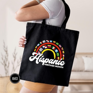 Hispanic Heritage Month Tote Bag, National Hisspanic Heritage, Latina Women Tote Bag, Mexican Mom Gift,Hispanic History Bag,Hispanic Culture