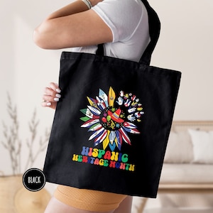 Hispanic Heritage Month Tote Bag, Gift For Latino, Hispanic Flags, Latina Women Tote Bag, Latin American Tote Bag, Mexican Bag,Hispanic Gift