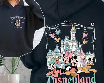 Mickey and Friends Sweatshirt, Disneyland Est. 1955 Sweatshirt, Family Vacation Hoodie, Disney Trip Gift,Disneyworld Sweater,Disney Vacation