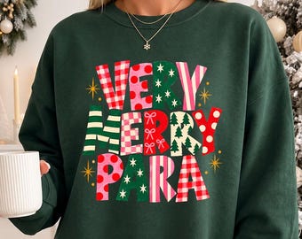 Very Merry Para Sweatshirt, Christmas Teacher Hoodie, Paraprofessional Christmas Sweatshirt, Paraeducator Holiday Gift, Xmas Teacher Hoodie