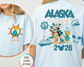 Comfort Colors® Custom Disney Alaska Cruise 2026 Shirt, Matching Family Cruise Shirt, Birthday Cruise Vacation, Disneyland Cruising Shirt