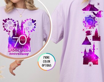 Comfort Colors® Disneyland 70th Anniversary Shirt, Disneyland Platinum Celebration Tee, Disney 70 Years Of Magic Shirt, 1955-2025 T-Shirt