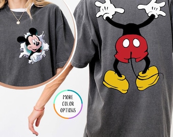 Comfort Colors® Funny Mickey Mouse Shirt, Front and Back Mickey Shirt, Disney Trip Shirt, Disney Classic Mickey Mouse Tee, Mickey Lover Gift