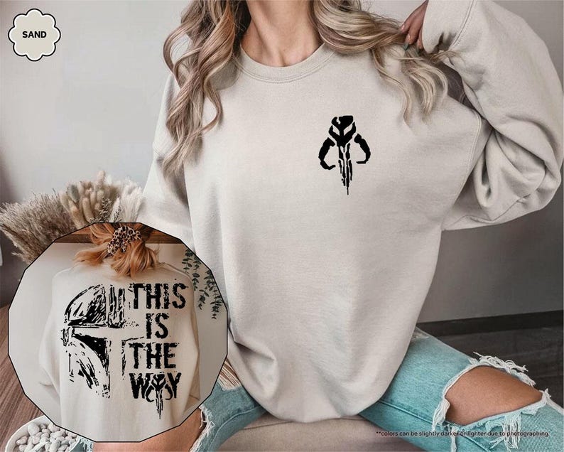 Star Wars This Is The Way Hoodie, The Mandalorian Sweatshirt, Star Wars Disney Hoodie, Galaxy's Edge Fans Sweatshirt, Disneyland Trip Gift image 7