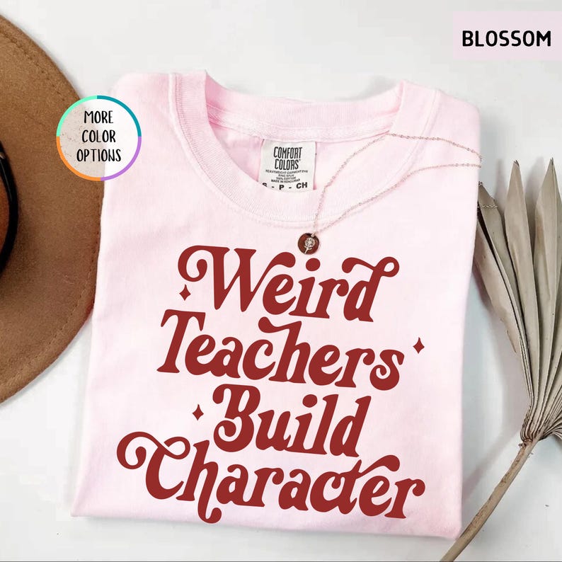 Comfort Colors® Weird Teachers Build Character Shirt, Cool Teacher Shirt, Teacher Life Shirt, Best Teacher Gift, Teacher Appreciation Shirt image 7