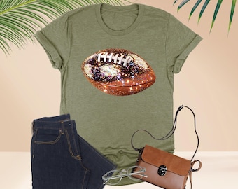 Football Mom Shirt, Womens Football Shirt, Cute Football Shirt, Gift For Her, Sports Mom Shir, Girl American Football Shirt, Football Gifts