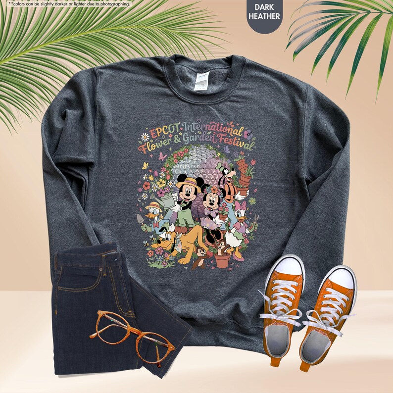 Epcot international Flower & Garden Festival Hoodie, Disney Festival Trip Sweatshirt, Disney Gardening Gift, Disney World Family Sweatshirt image 8