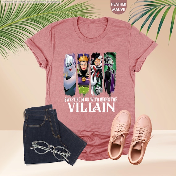 I'm Okay With Being The Villain Shirt, Disney Halloween Shirt, Villain Shirt, Maleficent Evil Queen Shirt, Disney Witch Shirt, Sarcastic Tee