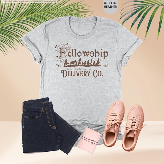 Fellowship Delivery Co. Shirt, Tolkien Shirt, LOTR Shirt, Fantasy Book Shirt, Gift For Hobbit Lovers, Lord Of The Rings Shirt, Bookish Tee