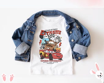 Load Fast Extreme Disney Cars Shirt, Disney Kids Shirt,Kids Trip Shirt, Disney Boys Gift, Cars Character Tee, Lightning McQueen Kids Shirt