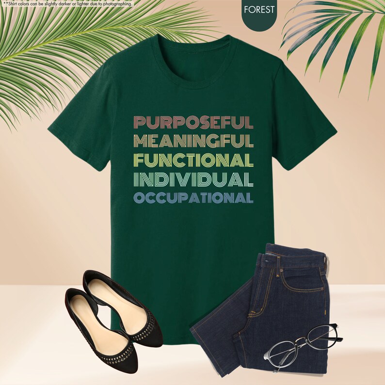 a t - shirt that says purposeful, meaningful, functional, individual,
