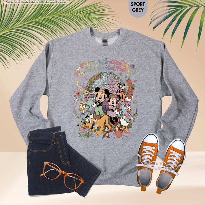 Epcot international Flower & Garden Festival Hoodie, Disney Festival Trip Sweatshirt, Disney Gardening Gift, Disney World Family Sweatshirt image 13