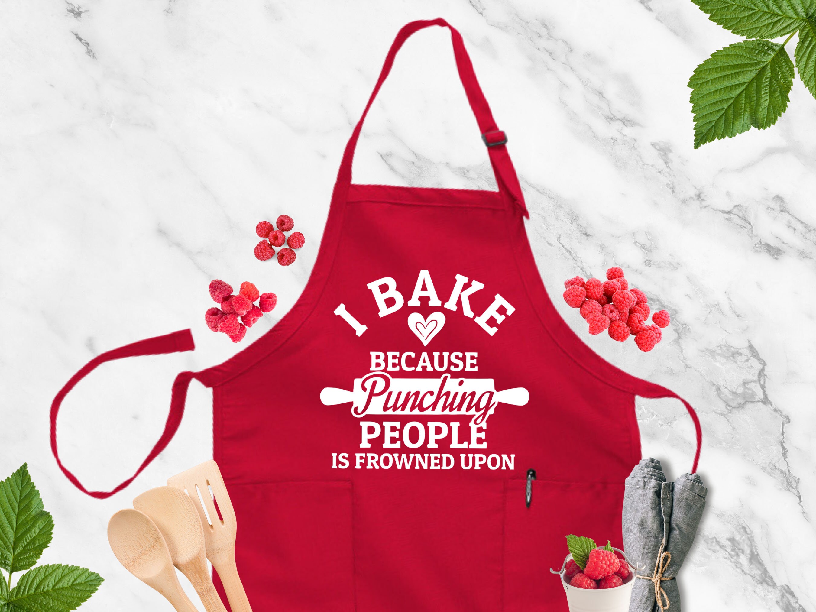 I Bake Because Punching People Is Frowned Upon\" Sticker For Sale By...