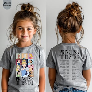 Princess Eras Tour Shirt, Disney Kids Trip, Disney Princess Shirt, Disney Princess Birthday Trip, Eras Tour Tee, Girl Trip Shirt, Kids Tees image 3