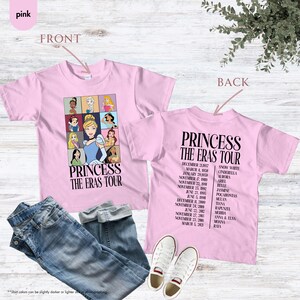 Princess Eras Tour Shirt, Disney Kids Trip, Disney Princess Shirt, Disney Princess Birthday Trip, Eras Tour Tee, Girl Trip Shirt, Kids Tees image 8