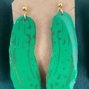 Pickle Dangle Earrings