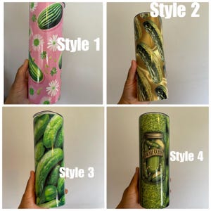 Pickle Themed Tumblers