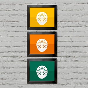 Memorial Union Terrace Sunset Inspired Set | UW Madison | Wisconsin WI | Colorful Art | Office Art | Bar Art | Dorm Art | Gallery Wall Art