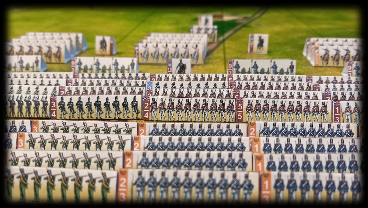 The Battle of Waterloo Board Game, Napoleonic Wargaming, Complete Map