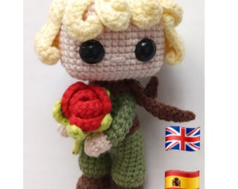 Little Prince Amigurumi Crochet Doll Pattern (English/Spanish PDF)
