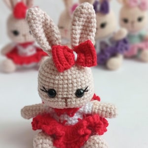 Wzór szydełkowy mini przegubowy króliczek Amigurumi PDF – 13 cm | Patrón Conejito Amigurumi Articulado