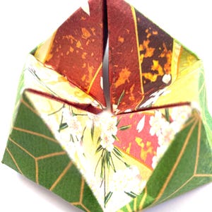 Japanese pattern kaleidocycle, flexagon origami project, paper craft, interactive paper toy-Paper craft Japan【A】4 unique pattern