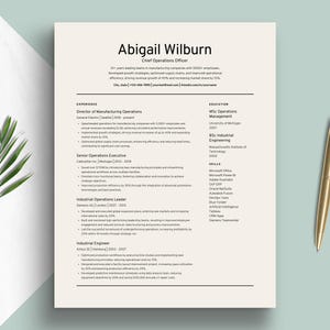 Plantilla de currículum Canva de solicitud de empleo con diseño clásico y retro de CV, compatible con ATS, con carta de presentación, minimalista, atemporal y excepcional