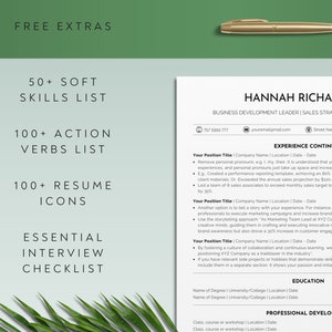 ATS Friendly Modern Resume Template Creative Professional Canva CV ...