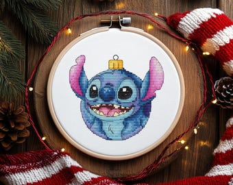 Stitch Christmas Ornament Cross Stitch Pattern (PDF Download)