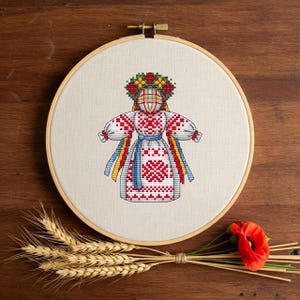 Ukrainian ritual doll Spring Cross Stitch Pattern PDF, Instant Digital Download, Flowers Cross Stitch Pattern, Embroidery Pattern, Spring