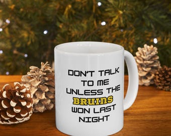 Funny Boston Bruins Fan Mug: NHL Hockey Gift (11 oz | 15 oz)