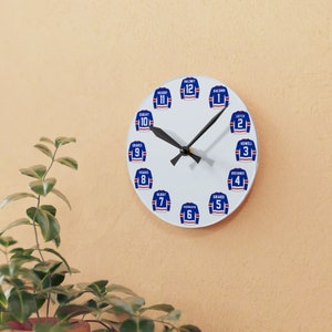 New York Rangers Wall Clock | Hockey Wall Décor | Rangers Fan Gift ...
