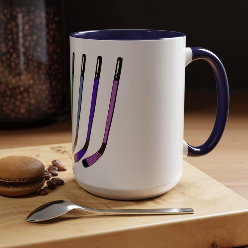 Rainbow Hockey Mug: LGBTQ Pride Coffee Cup image 4