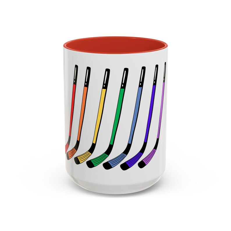 Rainbow Hockey Mug: LGBTQ Pride Coffee Cup image 8