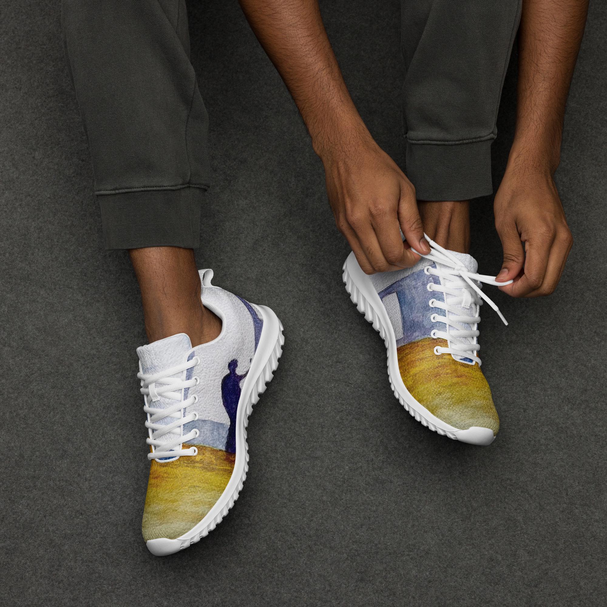 Men's Athletic Shoes With a Roman Fresco Original
