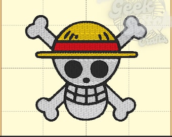 Pirate Jolly Roger Design Digital Machine Embroidery File