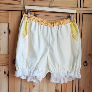 Solid and Gingham Basic Bloomers Shorts Pant WITH POCKETS Fairy Kei Lolita Jfashion Harajuku Style