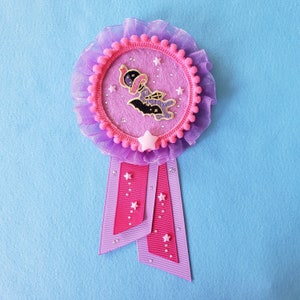 Glitzernde Fledermaus Brosche: Kawaii Fairy Kei Decora Accessoire