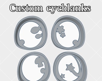 CUSTOM Fursuit Eyeblanks, 9 Farben zur Auswahl