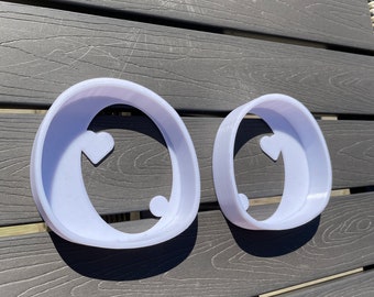 Fursuit eyeblanks B GRADE, 3D printed, off-white only