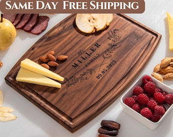 Personalized Cutting Board, Custom Cheese Board, Personalized Gifts, Wedding Gift, Bridal Shower Gift, Anniversary Gifts, Engagement Gifts