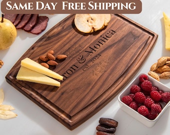 Personalized Cutting Board Wedding Gift Housewarming Charcuterie Board Custom Cutting Board Anniversary Gift Bridal Shower Gift Home Decor