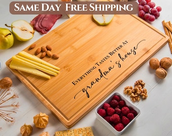 Grandma Gift, Personalized Cutting Board, Gift for Nana, Customized Charcuterie Board, Birthday Gift, Gift for Mother Mom, Housewarming Gift