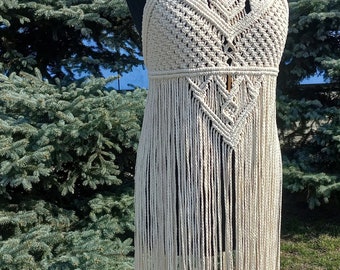 Festival Clothing, Macrame Rope Dress, Beach Dress, Resort Dress, Macrame Beach Wear