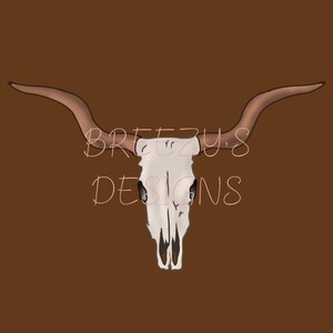 Cow Skull Digital Design Download
