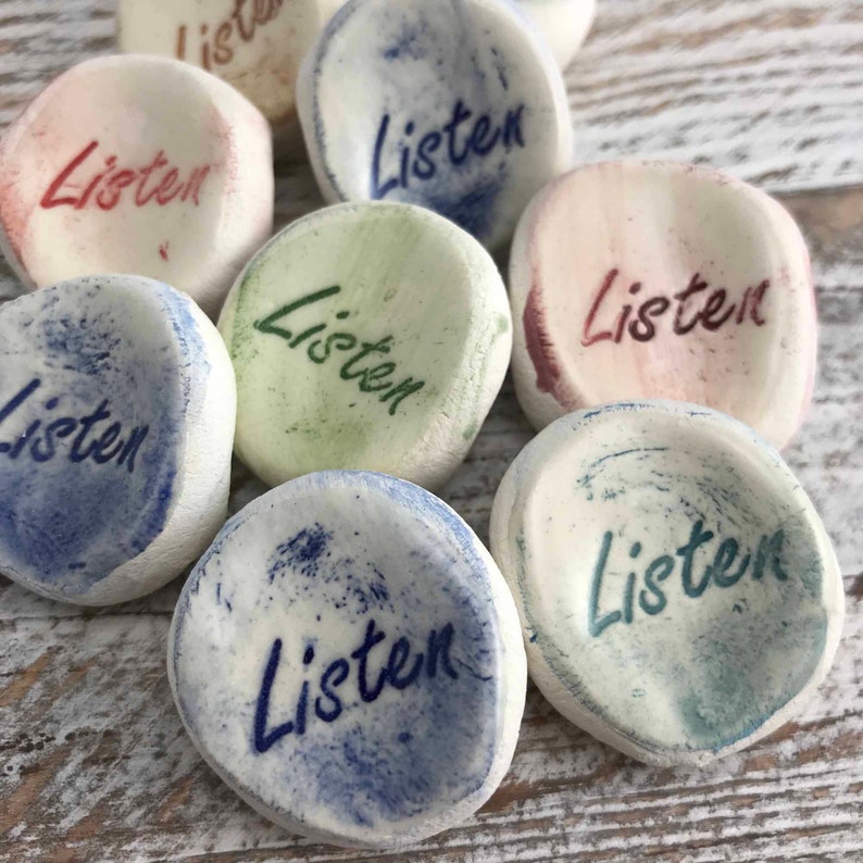 Inspirational Word Stones Rocks 10-1000 Qty 10+ Worry Stones {other words available} Listen Stones